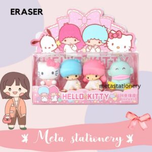 Eraser Set / Penghapus Set Motif Sanrio Isi 4pc ( Motif Random )