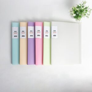 Map File / Dokumen Keeper  / Map Plastik /  Clear Holder Topla A4 40 Lembar Warna Pastel