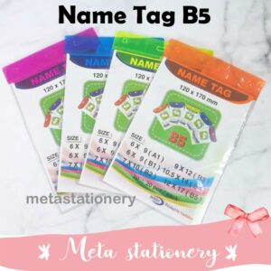 Name Tag / Tanda Pengenal B5