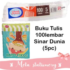 Buku Tulis Sinar Dunia 100 lembar (5pc)