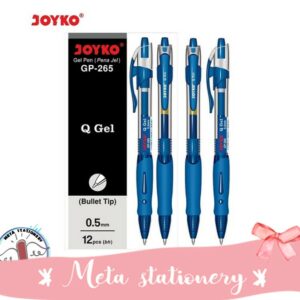 Pulpen Joyko Q-gel GP-265 Biru (12pc)