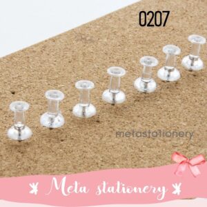 Push Pin Transparan / Clear Push Pins Bazic 0207