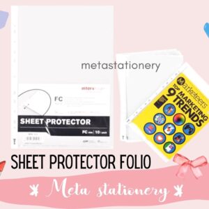 Sheet Protector Folio F4 Tebal / Plastik pocket F4 Inter-X
