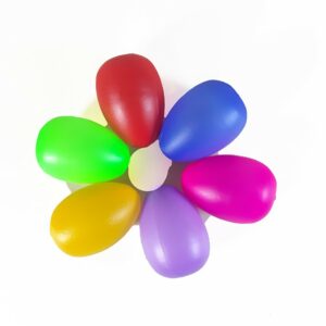Mainan Anak Telur Ayam Plastik / Telur Paskah Warna - Warni (1pcs)