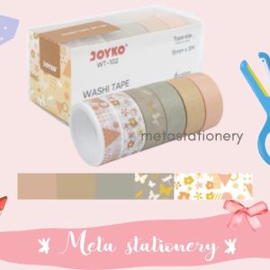 Masking Tape / Washi Tape / Selotip Motif Joyko WT-102