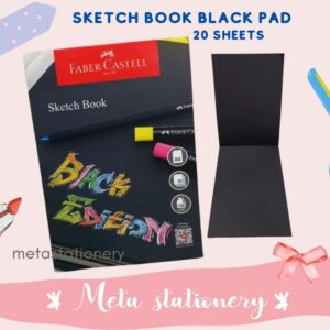 Buku Sketsa / Sketch Book Black Edition Faber Castell Ukuran A4