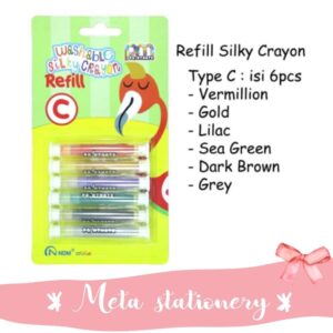 Isi Ulang / Refill NDM Paintmate Washable Silky Crayon Tipe C