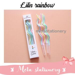 Swirl Candle / Lilin Ulang Tahun Swirl Panjang