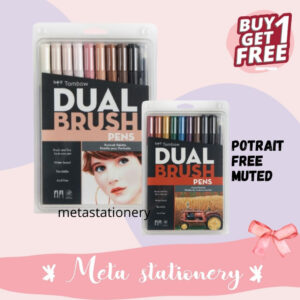 Dual Brush Pen Tombow Potrait Pallete isi 10pc
