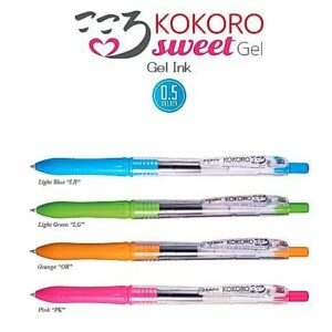 Pulpen Zebra Sweet Kokoro (tinta hitam)