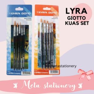 Brush Paint Set / Kuas Cat / Kuas Lukis Set Lyra Giotto ( Isi 5pc )