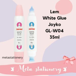 White Glue / Lem Putih / Lem Cair Dual Tip 35ml Joyko GL-W04