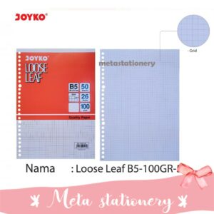 Loose Leaf / Kertas Binder B5-100GR-50 (Kotak-kotak)