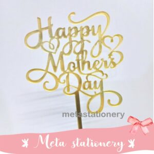 Topper Kue Akrilik / Cake Topper Acrylic Happy Mothers Day