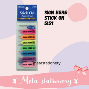 Index & Mark / Sticky Note Sign Here 5157 Bazic