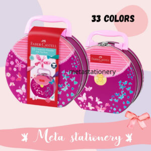 Connector Pen 33 Warna Hand Bag Tin Faber Castell