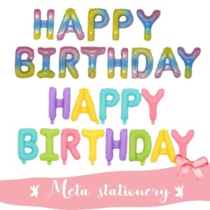 Balon Foil Set Happy Birthday Warna