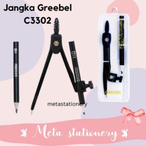 Math Set / Jangka Set / Jangka Pensil / Jangka Greebel C3303