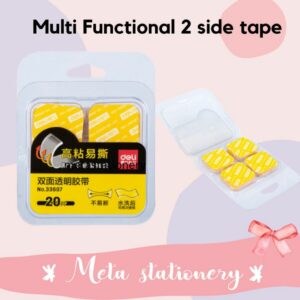 Double Tape / Tape Bening / Mounting Tape Transparent Deli 33607