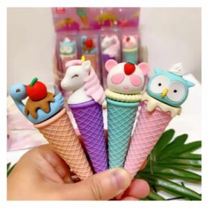 Penghapus / Eraser Set Ice Cream Cone QH-8418 ( Motif Random )