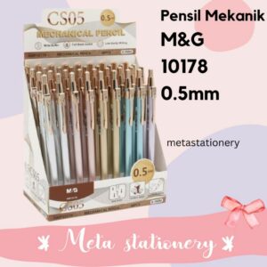 Classic Metal Mechanical Pencil / Pensil Mekanik 0.5mm M&G 10178 ( 1 pc )