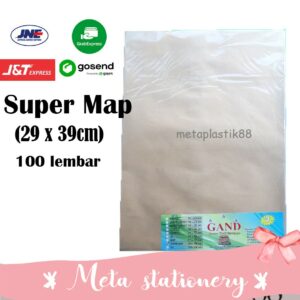 Amplop Coklat Super MAP GAND - 29x39 cm (100 lembar)