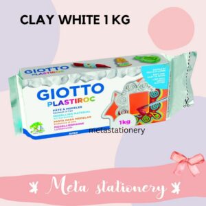 Tanah Liat / Modelling Clay / Clay Giotto White 1kg