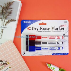 Spidol Whiteboard dan Penghapus Set isi 3 Bazic