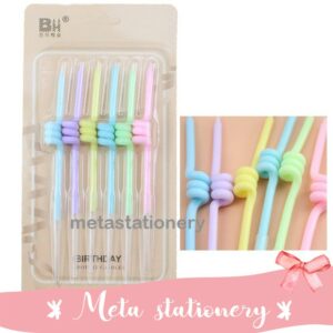Middle Swirl Pastel Candle / Lilin Swirl Tengah Pastel