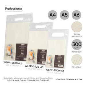 Kertas Cat Air / Watercolor Paper Joyko  WLPP-2500 300 gsm 10 Lembar