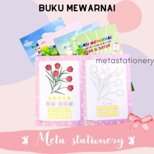 Buku Belajar Membaca dan Mewarnai Kiky