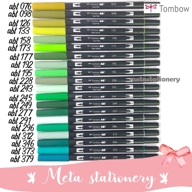ABT Tombow Dual Brush Pen Warna Green