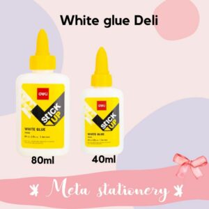 Lem Cair / Lem Putih / White Glue Deli 40ml / 80ml / 120ml