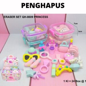 Penghapus / Eraser Set Box Princess Fancy ( Motif Random )