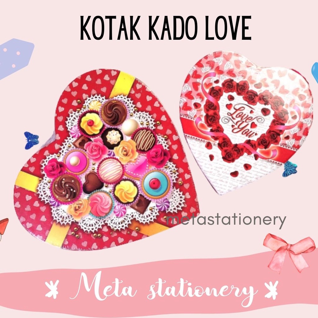 Gift Box / Kotak Kado / Kotak Kado Bentuk Love Kiky