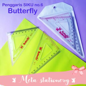 Penggaris Siku Butterfly No. 6 (2pc)