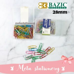 Penjepit Kertas / Paper Clip Colors 204 Bazic (28mm)