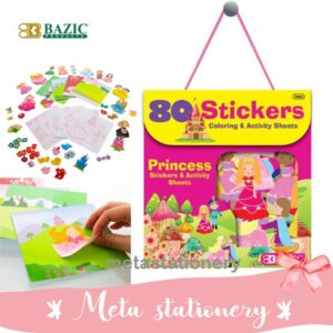 Stiker Anak - Princess Series Assorted Sticker 80 pcs BAZIC