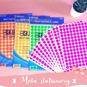 Stiker Label Bulat Warna No.114 Bazic