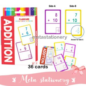 Kartu Belajar Pertambahan / Learning Cards / Flashcards Addition Bazic