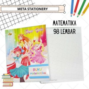 Buku Kotak Matematika 98 Lembar Kiky 5 pcs ( Motif Random )