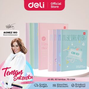 Notebook / Buku Tulis 60 Lembar Deli Special Agnes Mo Edition (1pc)