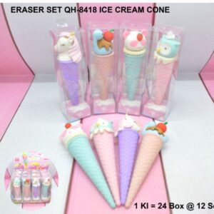 Eraser / Penghapus Motif Ice Cream Cone Fancy ( Motif Random )