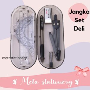 Penggaris / Math Set / Ruler Set / Jangka Set Deli 9591