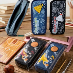 Kotak Pensil / Tempat Pensil Anak Laki-laki Basket / Badminton