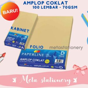 Amplop Coklat Uang / Kabinet & Folio Paperline 1 PAK