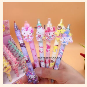 Pen Gel / Pulpen Gel Cetek Kawaii Seri Kartun Sanrio ( Tinta Hitam )