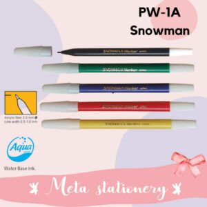 Spidol Kecil / Sign Pen Marker Snowman PW-1