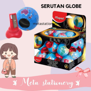 Rautan / Serutan Pensil  / Globe Sharpener 1 Hole Maped ( 1 pcs )