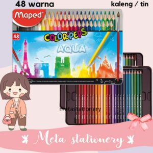 Color Pencil / Pensil Warna Maped 48 Warna Tin